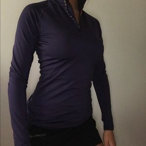 Purple Nike 3/4 zip jacket